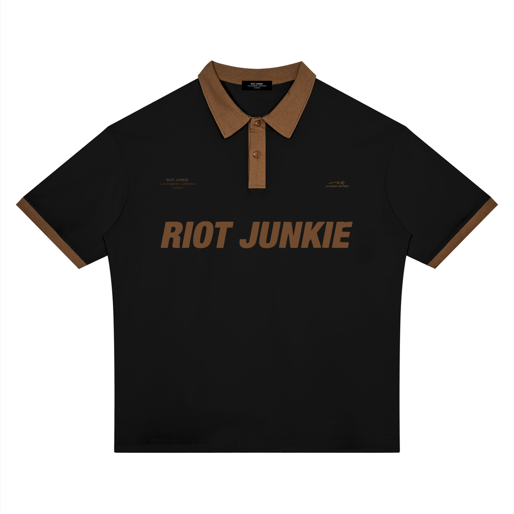 Unisex Color Block Polo Shirt