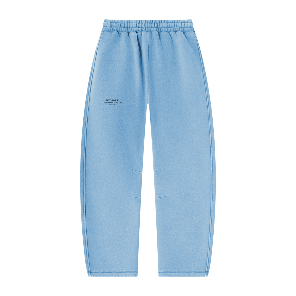 Unisex Vintage Wash Barrel Leg Fleece Sweatpants