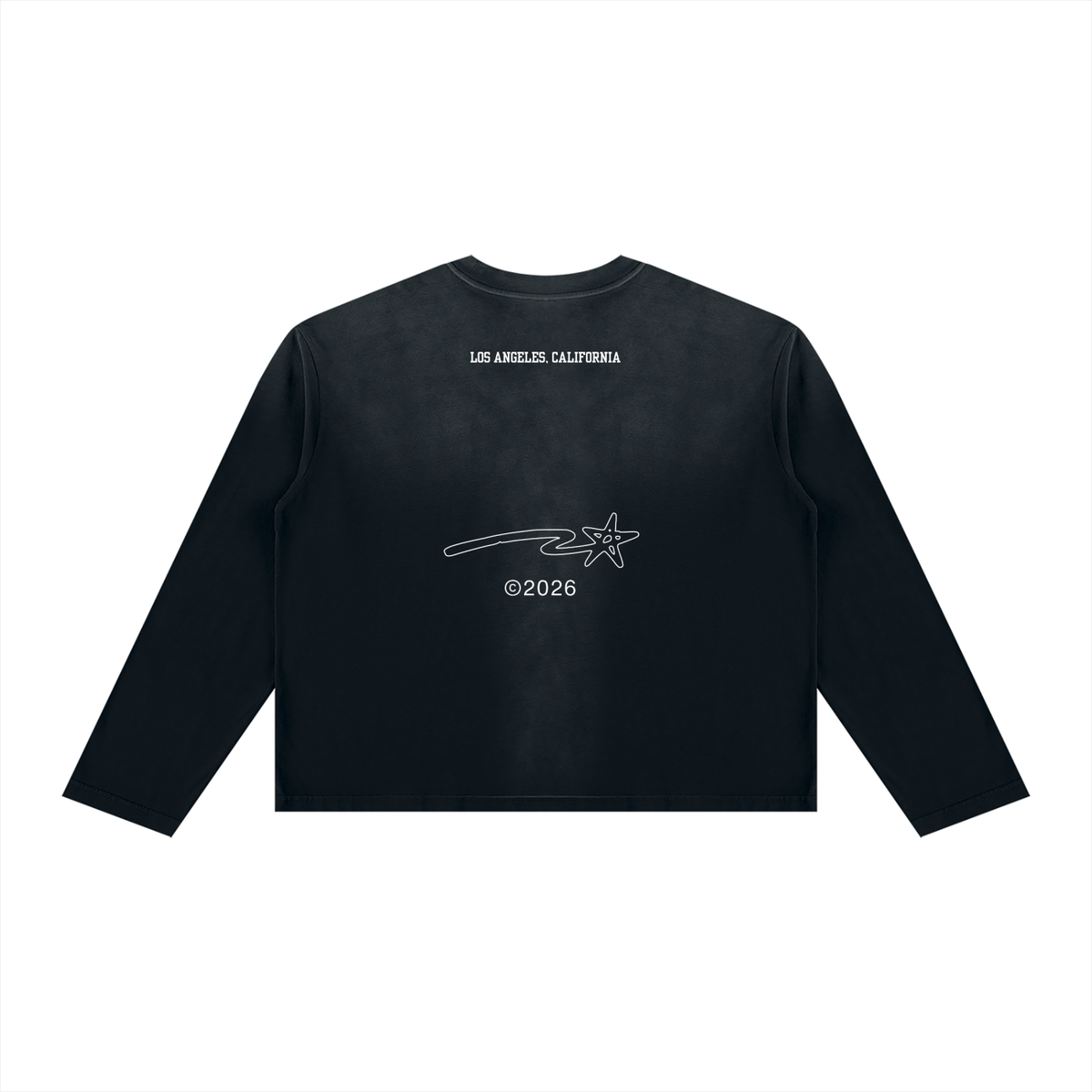 Unisex Sunfade Boxy Long Sleeve T-Shirt