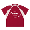 Contrast Panel Cotton T-Shirt