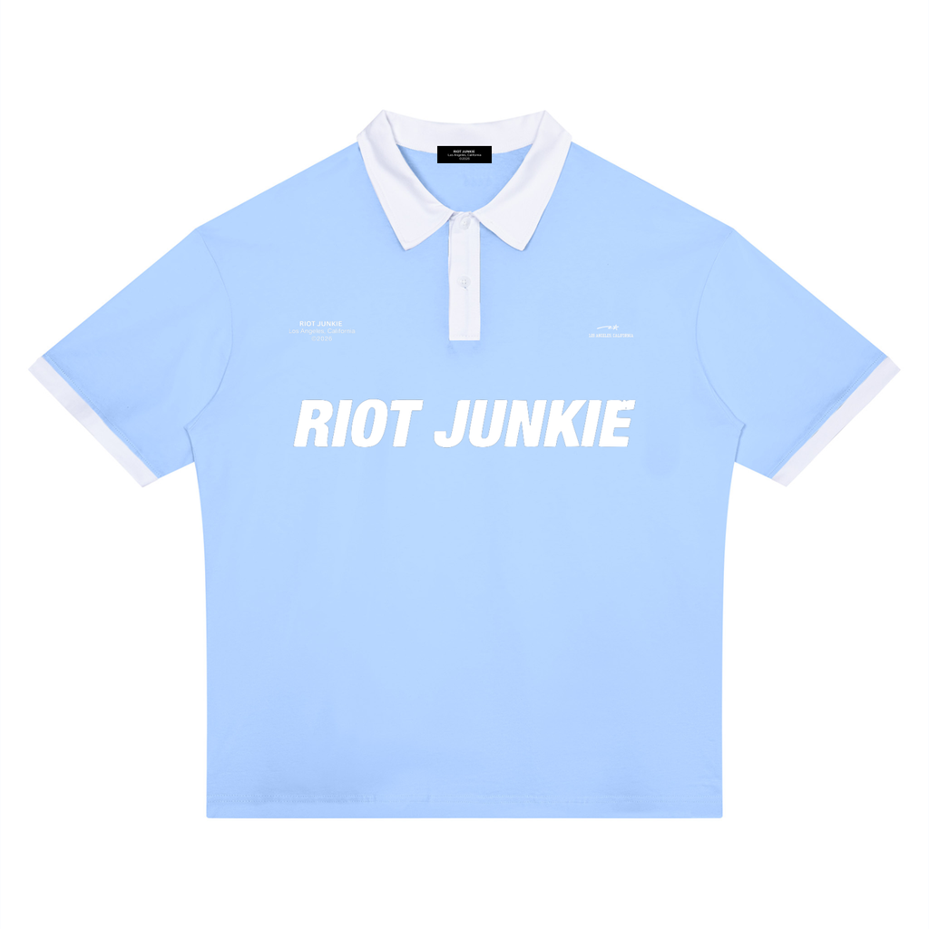 Unisex Color Block Polo Shirt