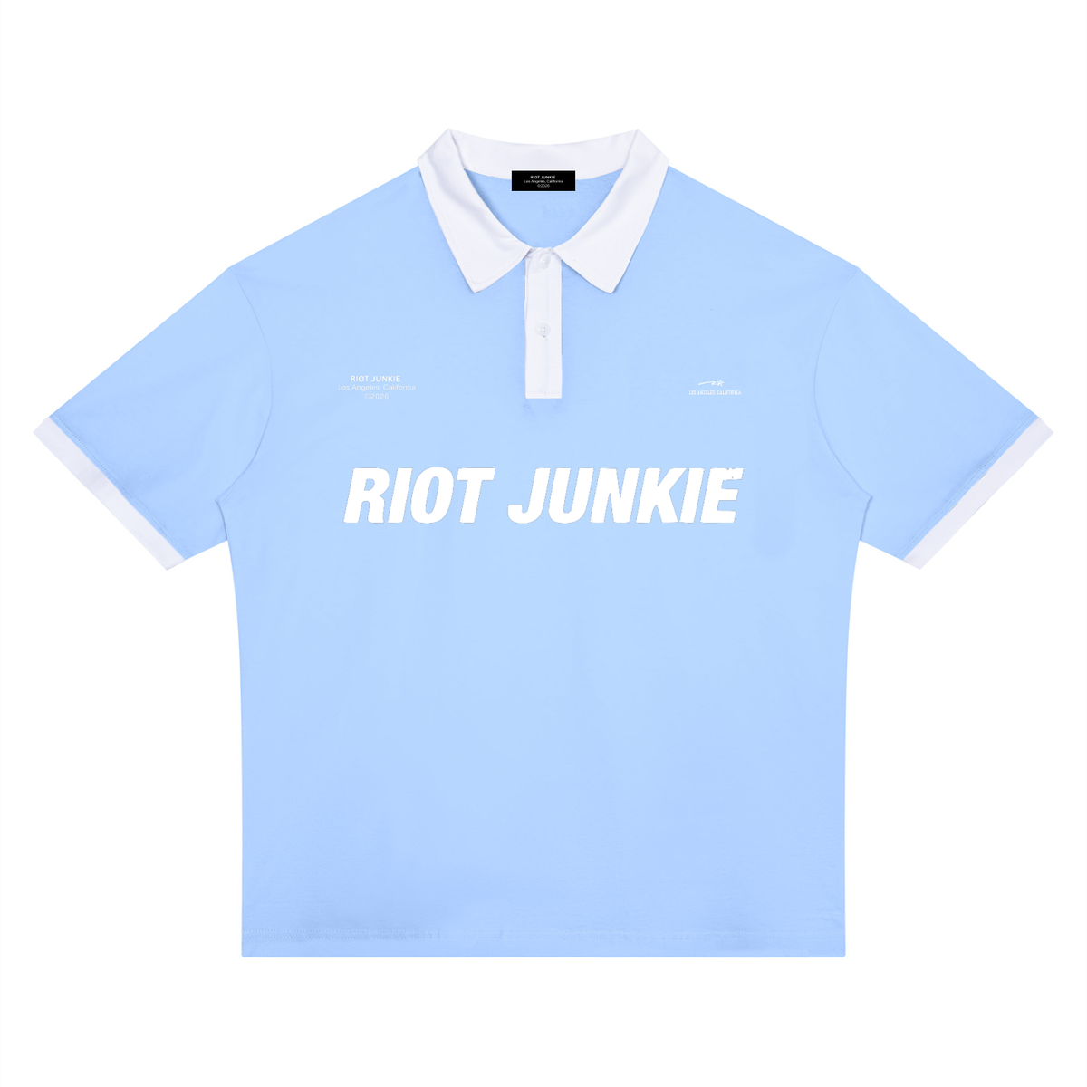 Unisex Color Block Polo Shirt