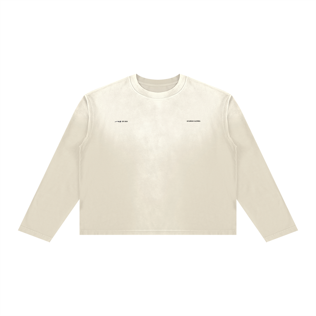 Unisex Sunfade Boxy Long Sleeve T-Shirt