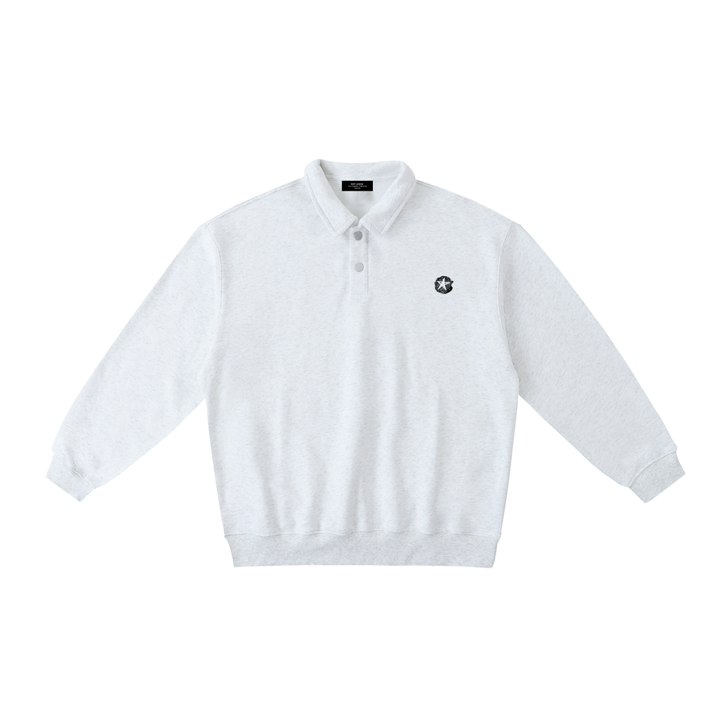 Heavyweight Polo-Collar Sweatshirt