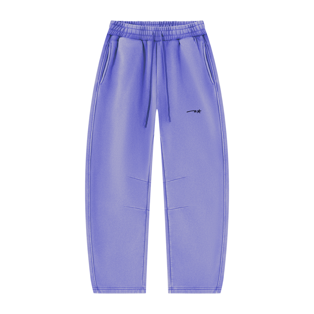 Unisex Vintage Wash Barrel Leg Fleece Sweatpants