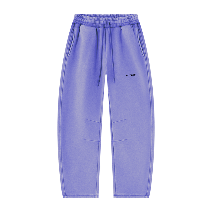 Unisex Vintage Wash Barrel Leg Fleece Sweatpants