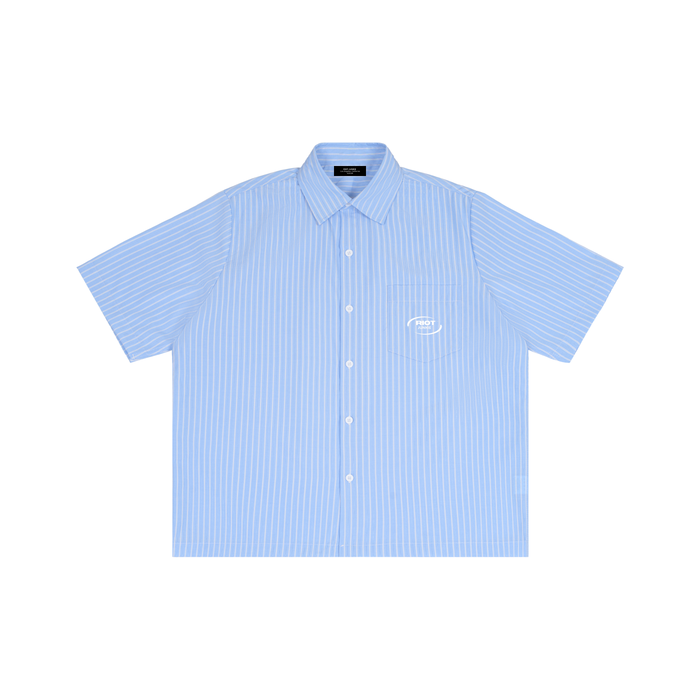 Striped Boxy Short Sleeve Shirt