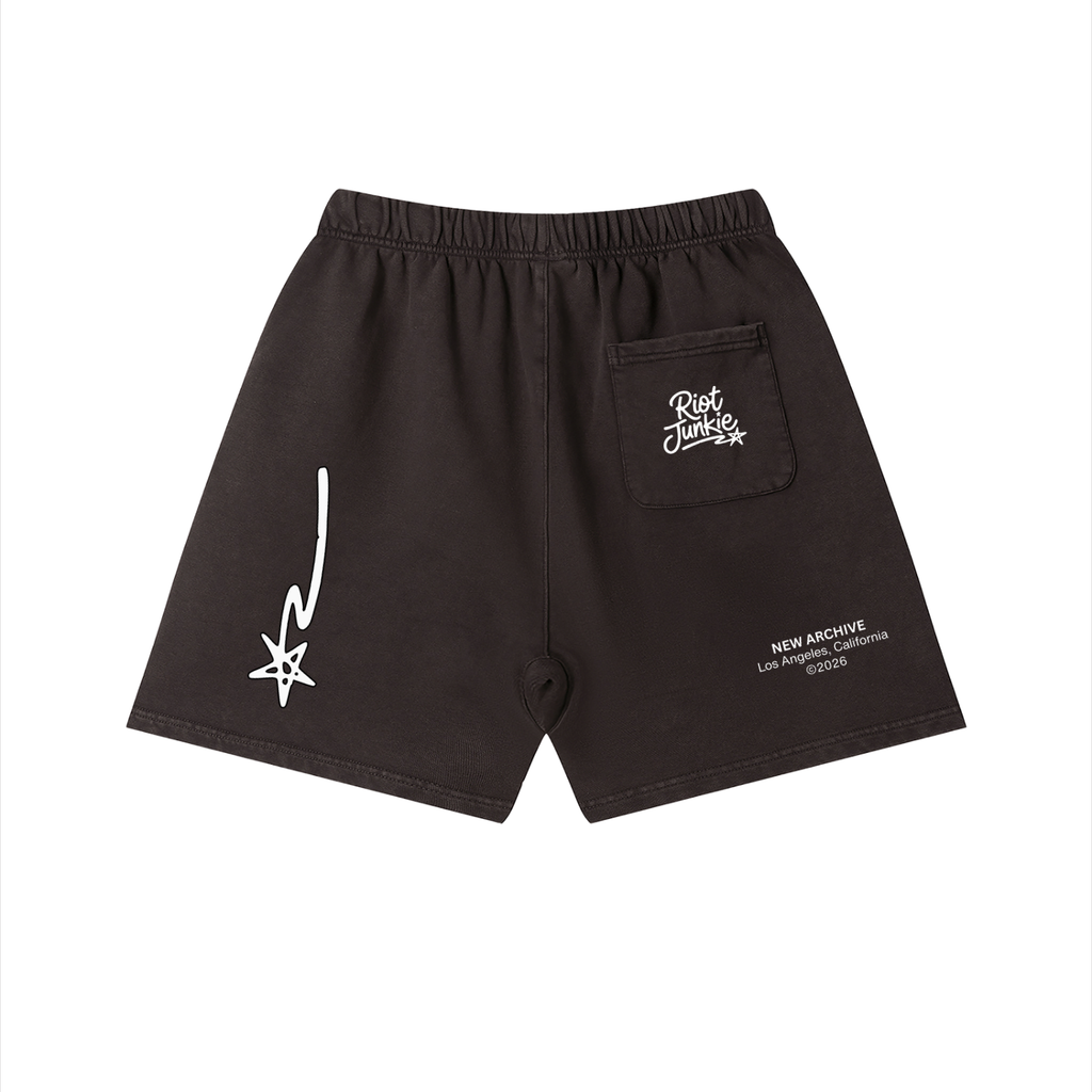 Unisex Vintage Wash Cotton Shorts