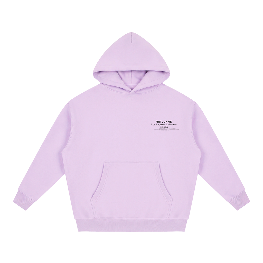 Essential Oversized Boxy Fit Fleece Hoodie