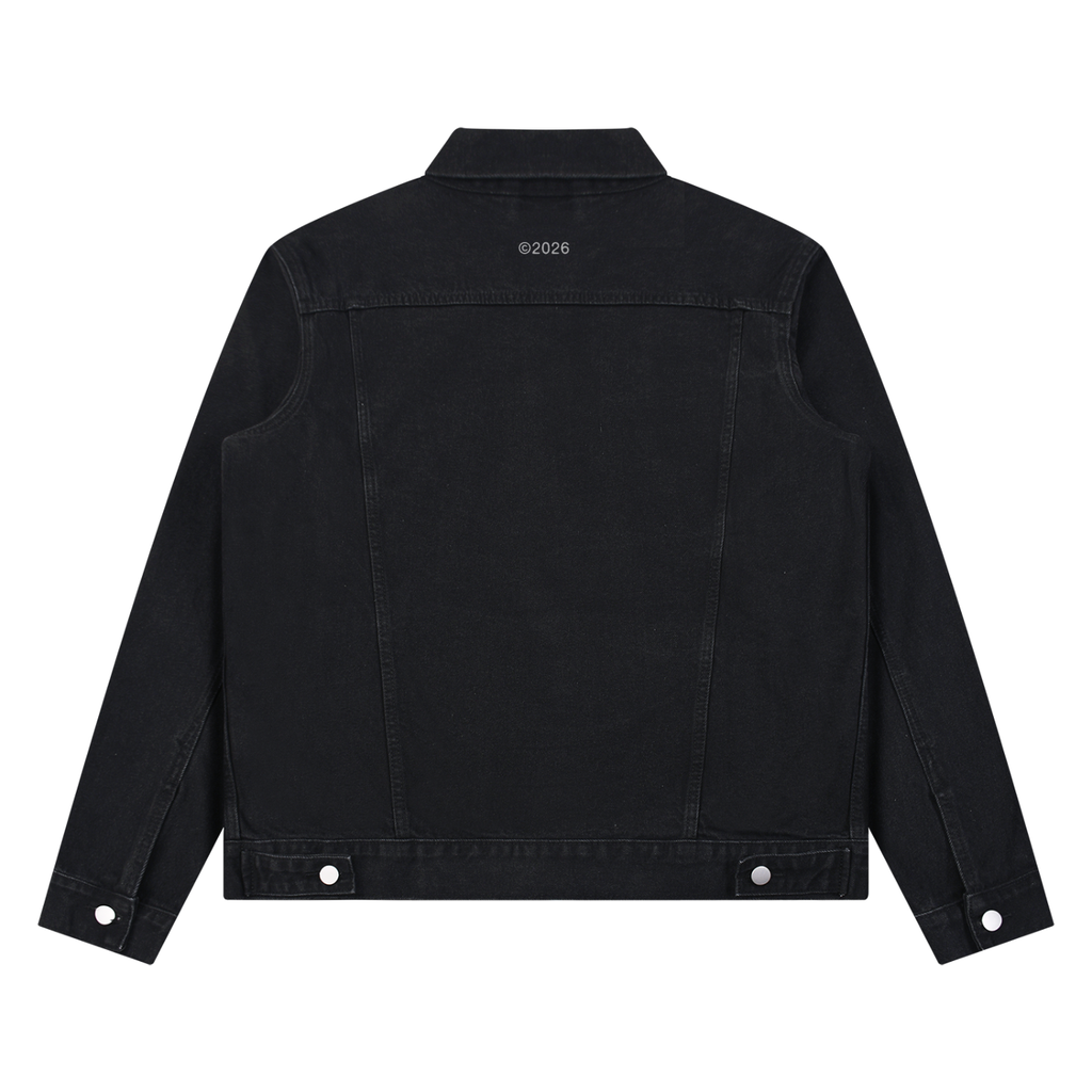 Unisex Vintage Wash Denim Jacket
