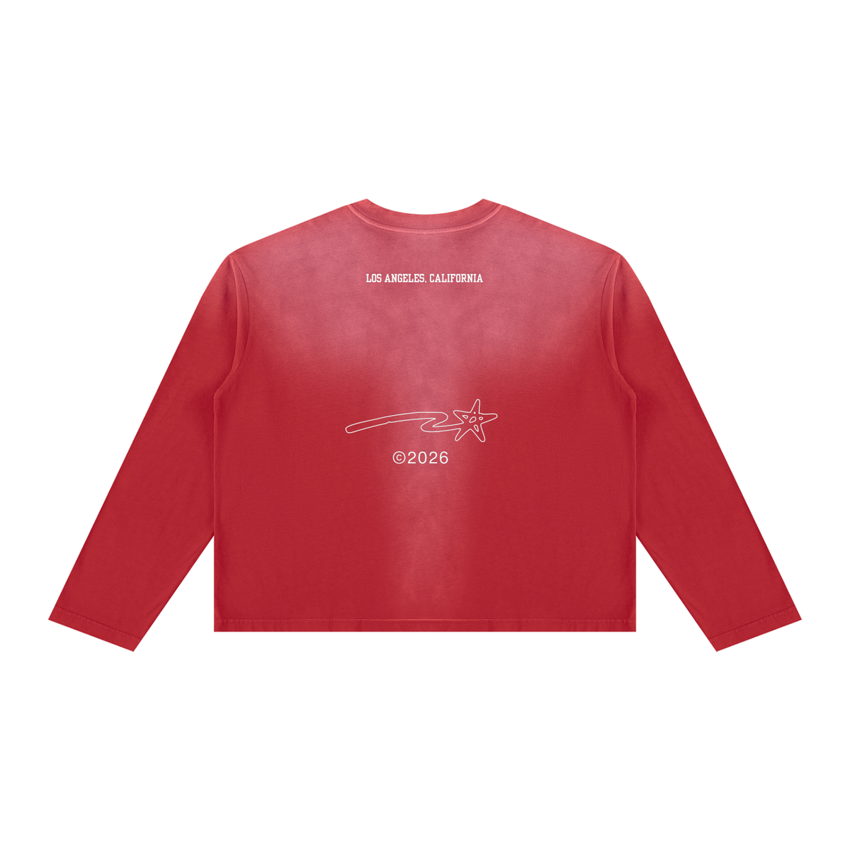 Unisex Sunfade Boxy Long Sleeve T-Shirt