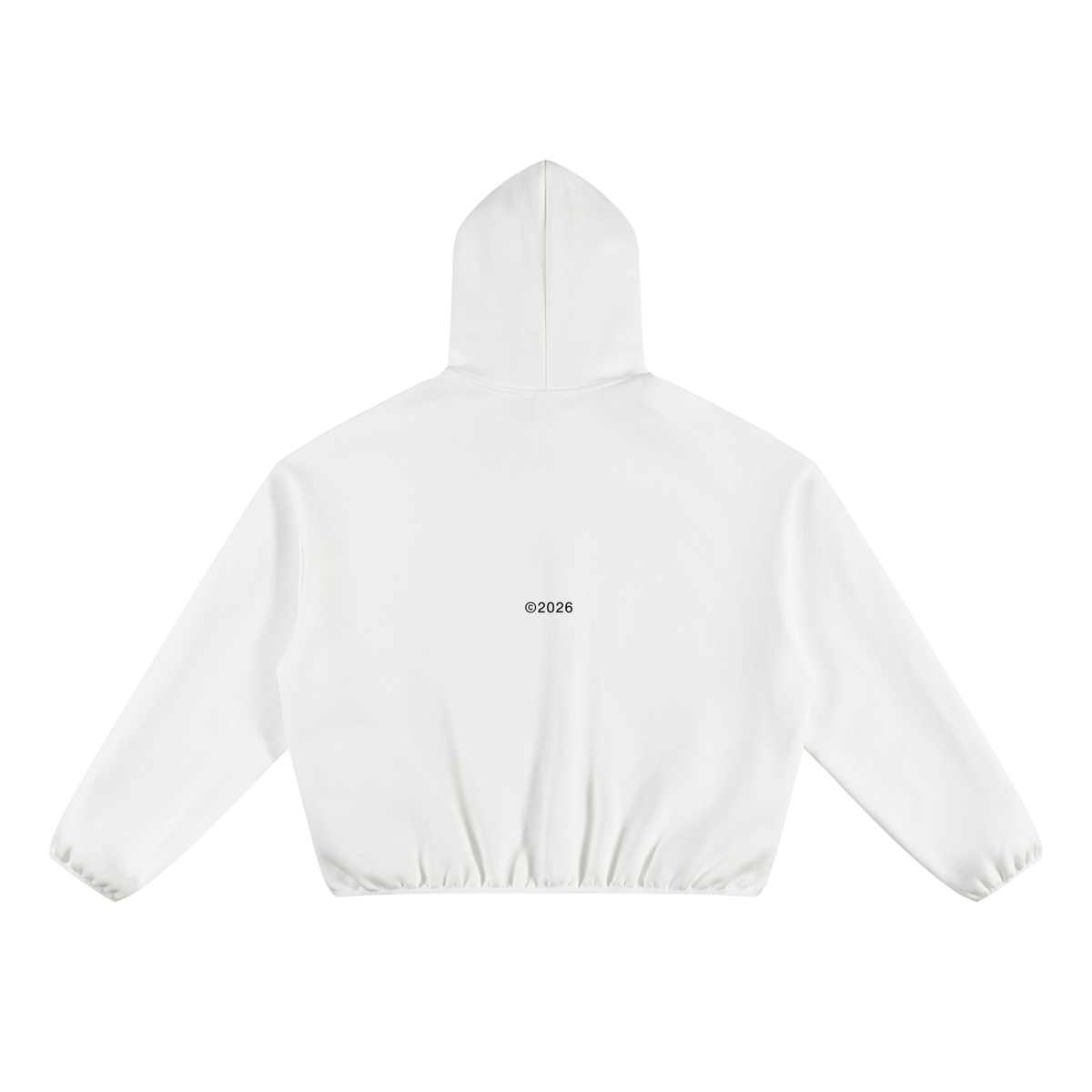 Unisex Boxy Piping Fleece Hoodie