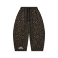 Unisex Leopard Barrel Leg Sweatpants