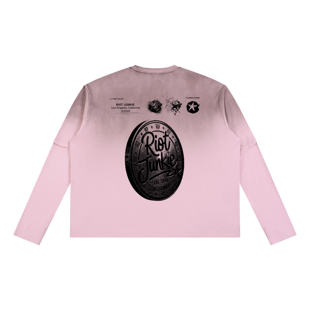 Unisex Vintage Wash Layered T-Shirt