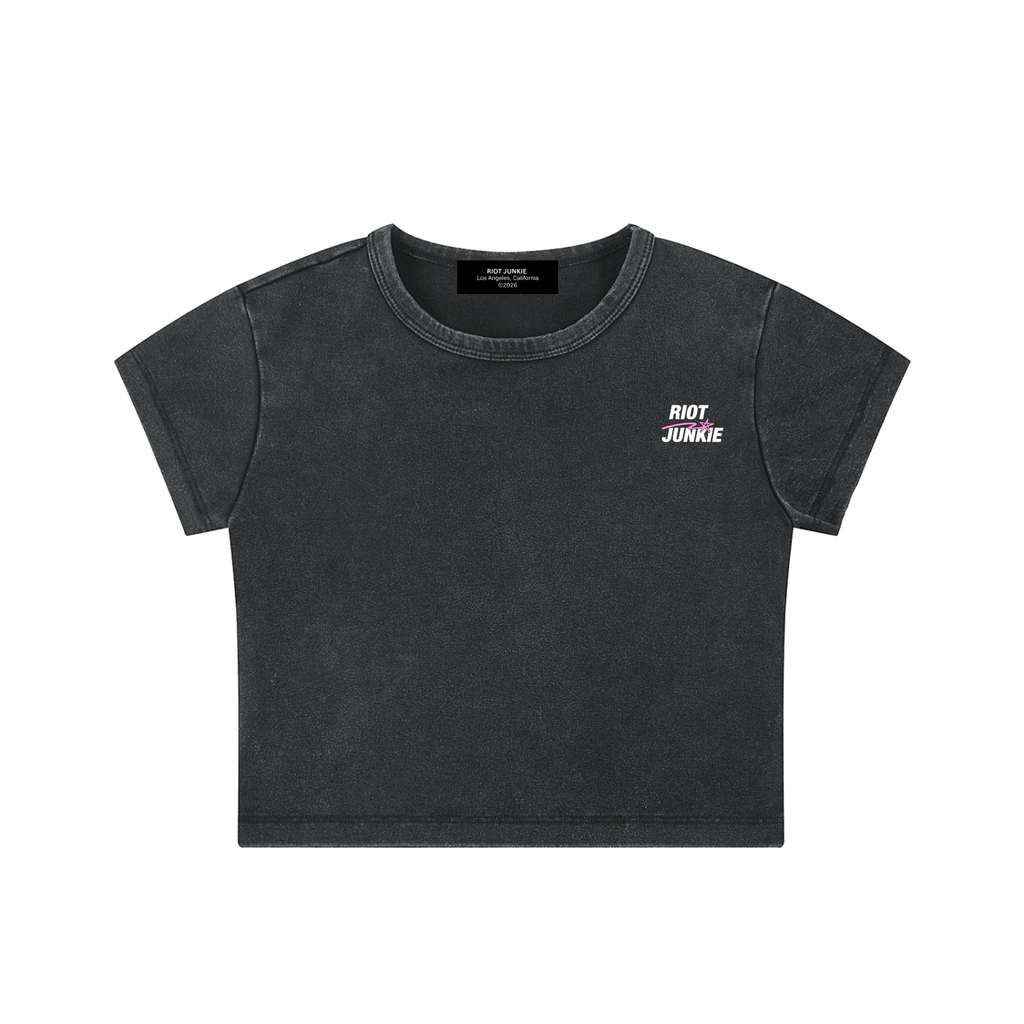 Snow Washed Crop Top