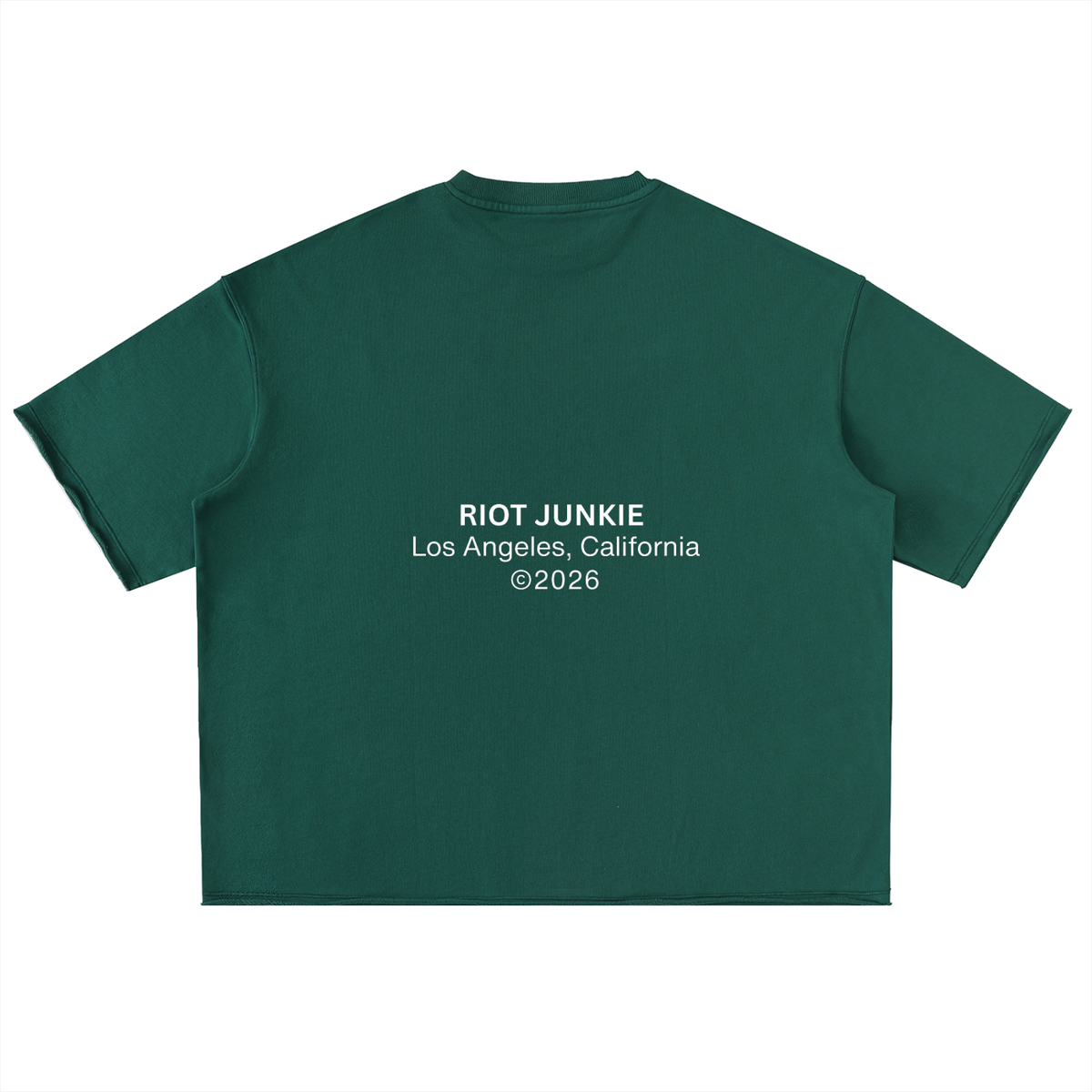 Washed Rolled Hem Half Sleeve T-Shirt