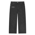 Unisex Vintage Wash Straight Leg Jeans