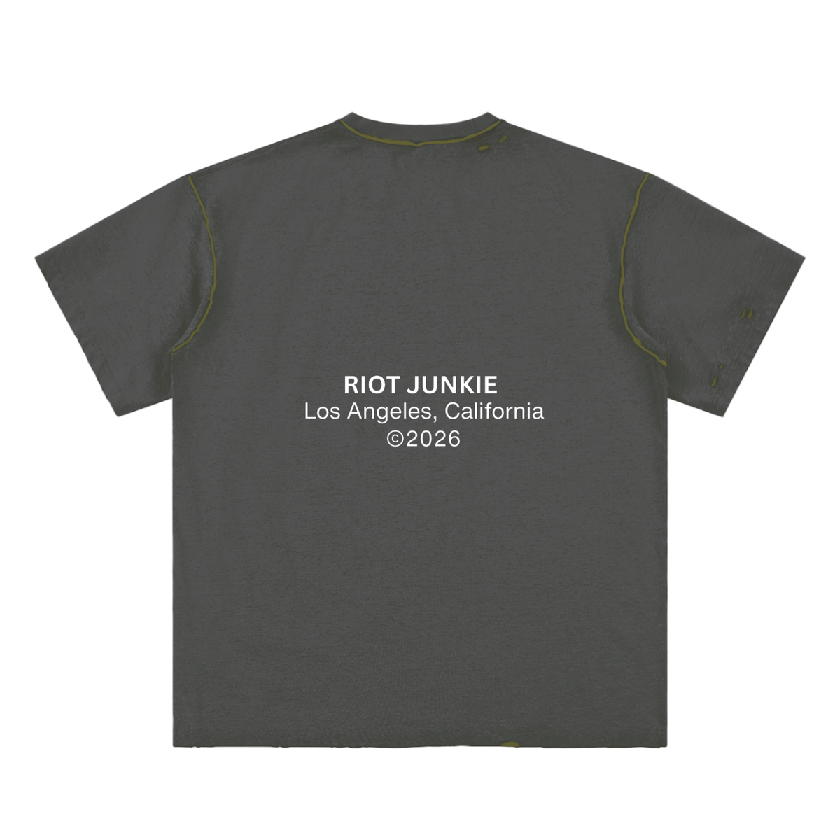 Hand-frayed Reversible T-shirt