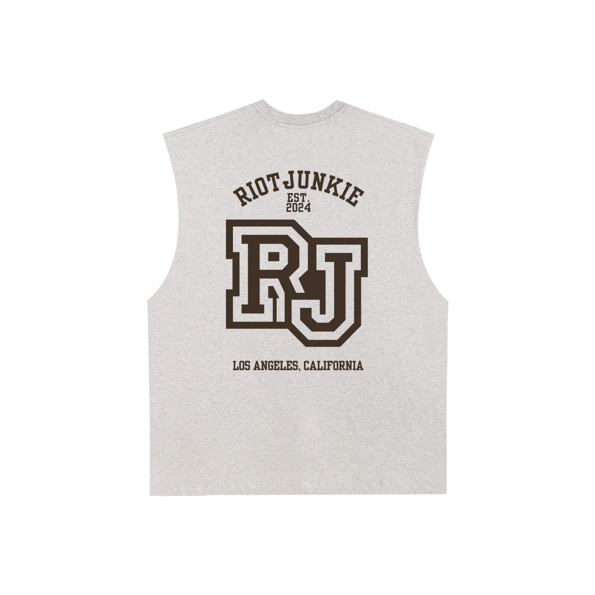 Raw Edge Cotton Tank Top