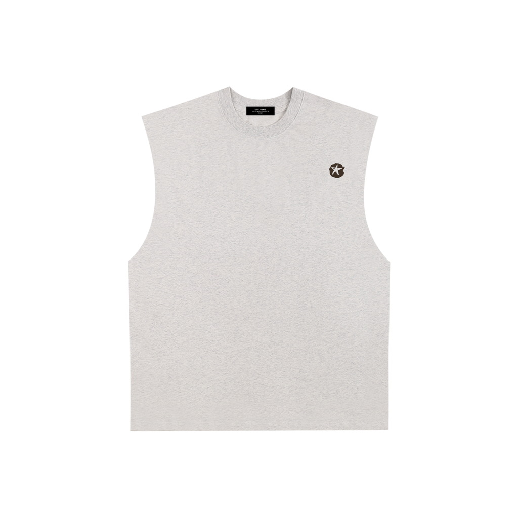Raw Edge Cotton Tank Top