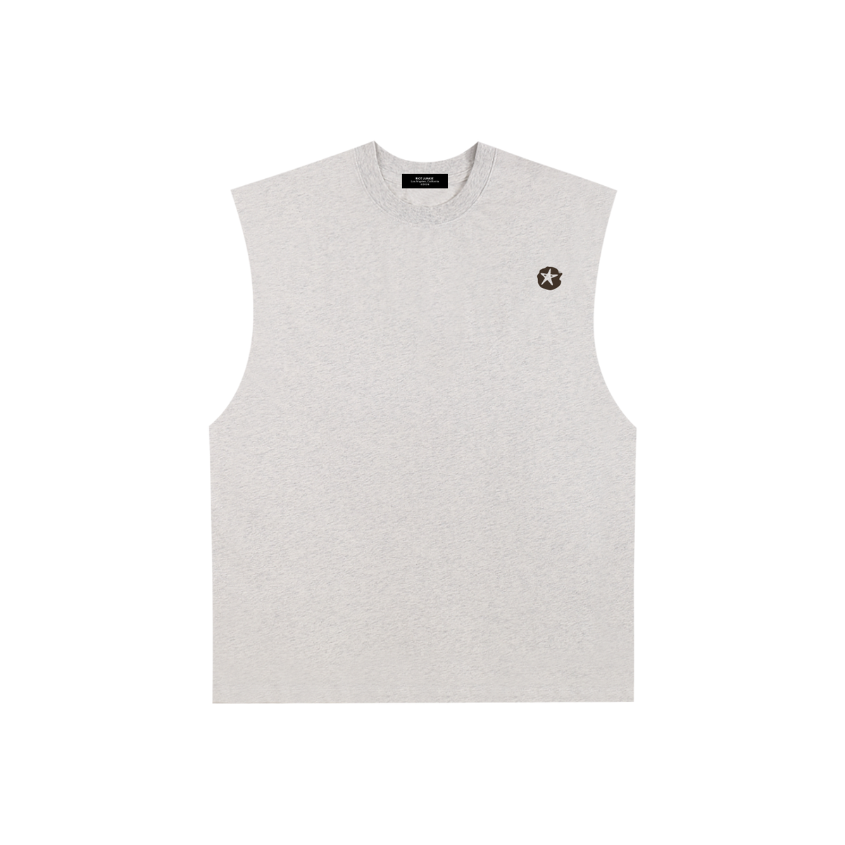 Raw Edge Cotton Tank Top