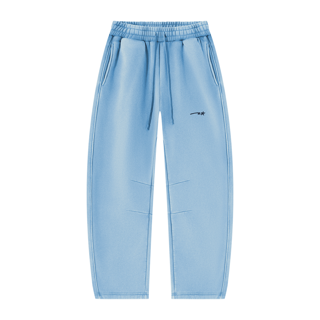 Unisex Vintage Wash Barrel Leg Fleece Sweatpants