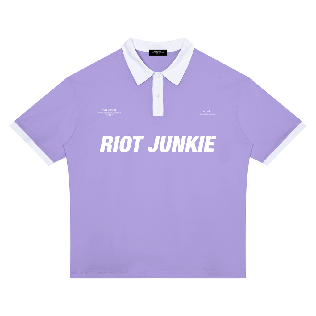 Unisex Color Block Polo Shirt