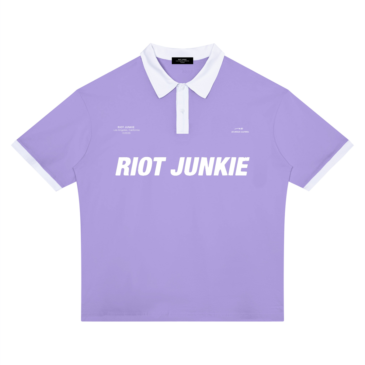 Unisex Color Block Polo Shirt