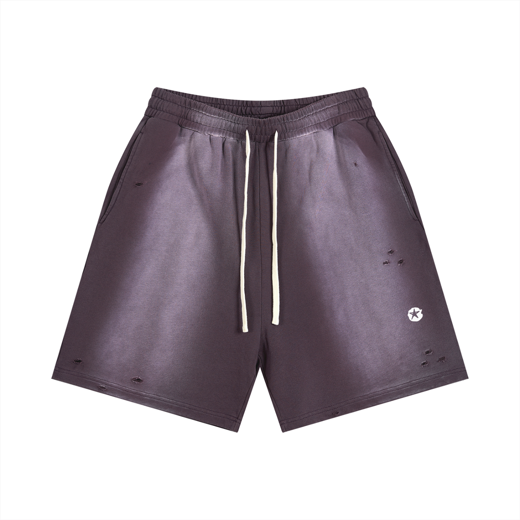 Sun Fade Distressed Shorts