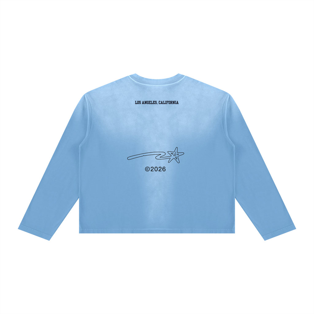 Unisex Sunfade Boxy Long Sleeve T-Shirt