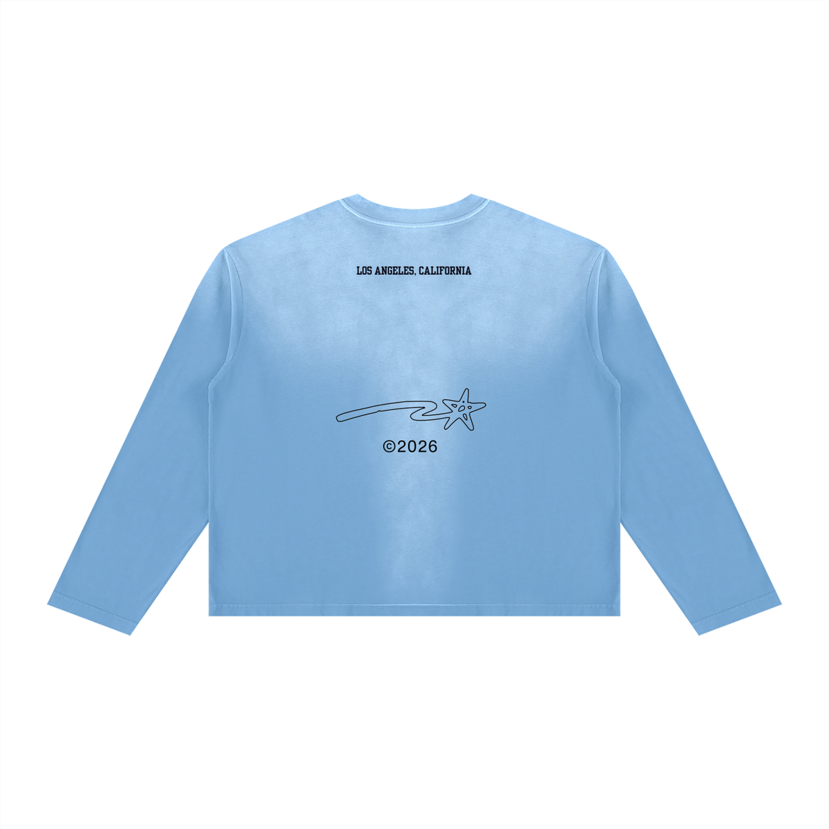 Unisex Sunfade Boxy Long Sleeve T-Shirt
