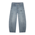 Men's Vintage Wash Barrel Leg Jeans