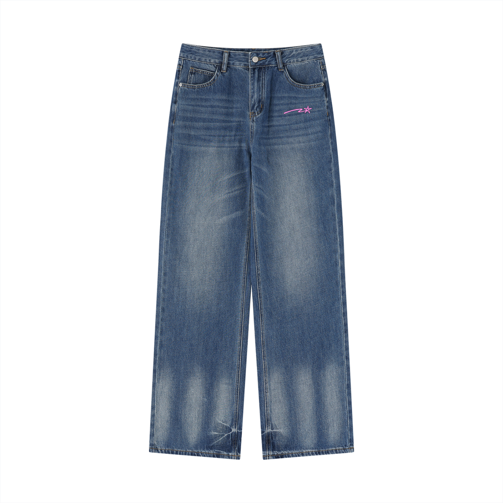 Women’s Vintage Wash Wide Leg Jeans