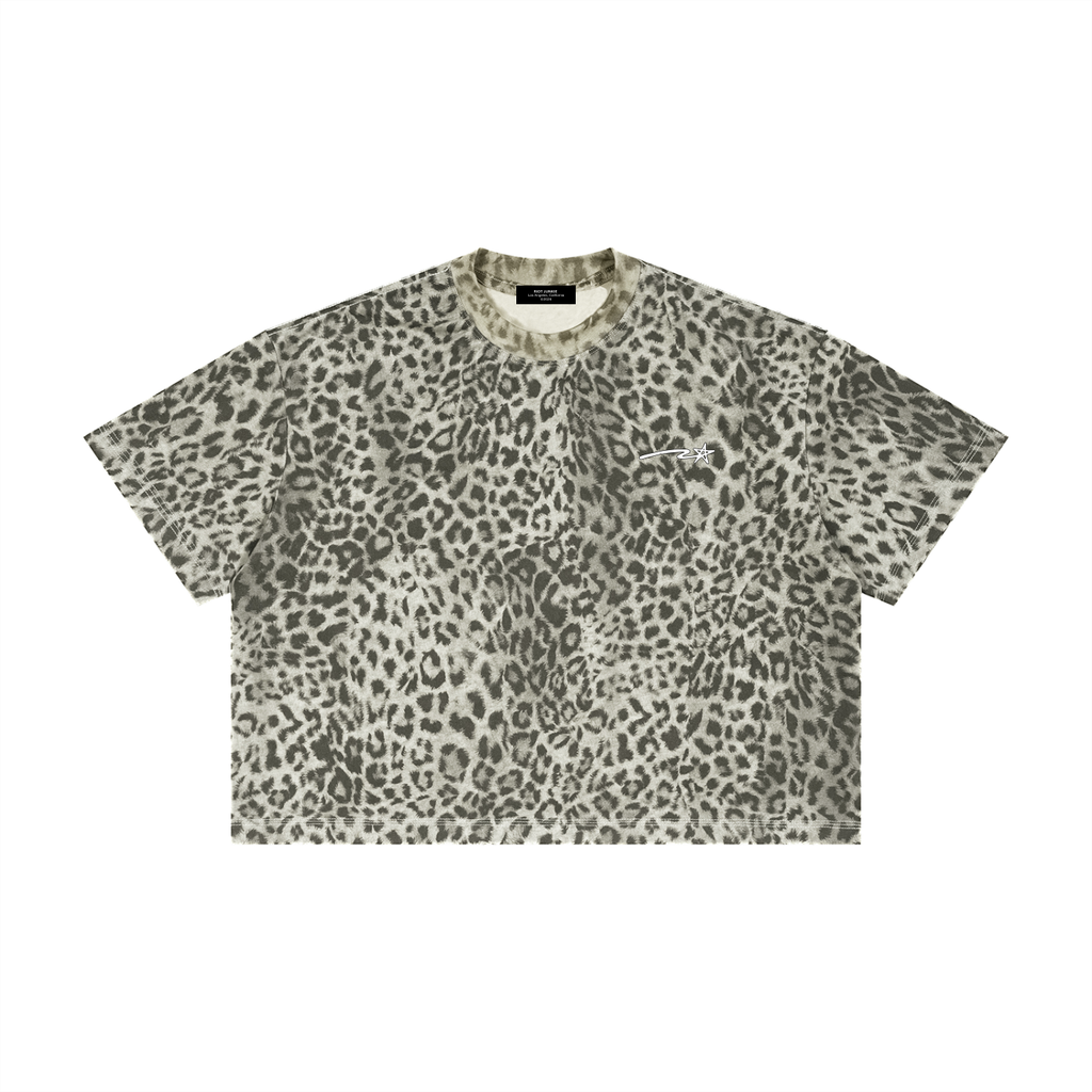 Unisex Leopard Print Boxy T-Shirt