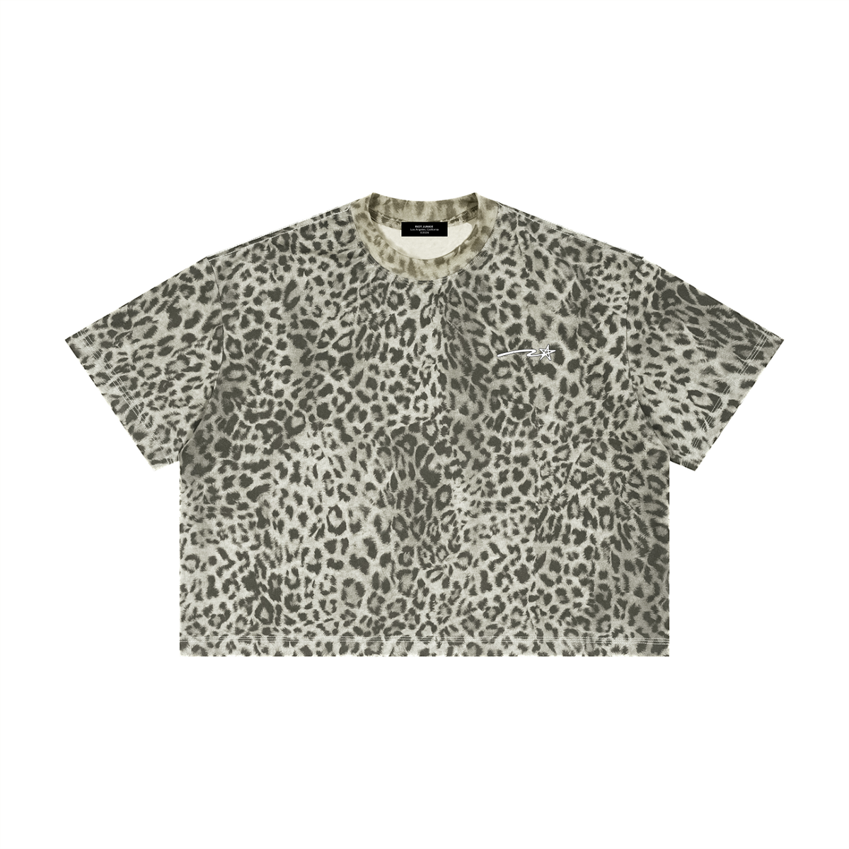 Unisex Leopard Print Boxy T-Shirt