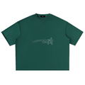 Washed Rolled Hem Half Sleeve T-Shirt