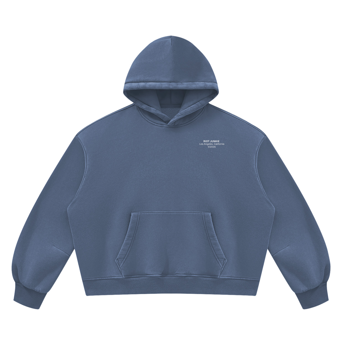 Unisex Vintage Wash Boxy Fleece Hoodie