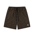 Unisex Heavyweight Leopard Drawstring Shorts