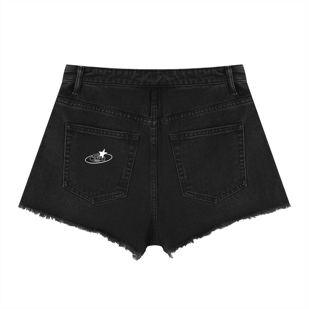 Women’s Vintage Wash High Rise Denim Shorts