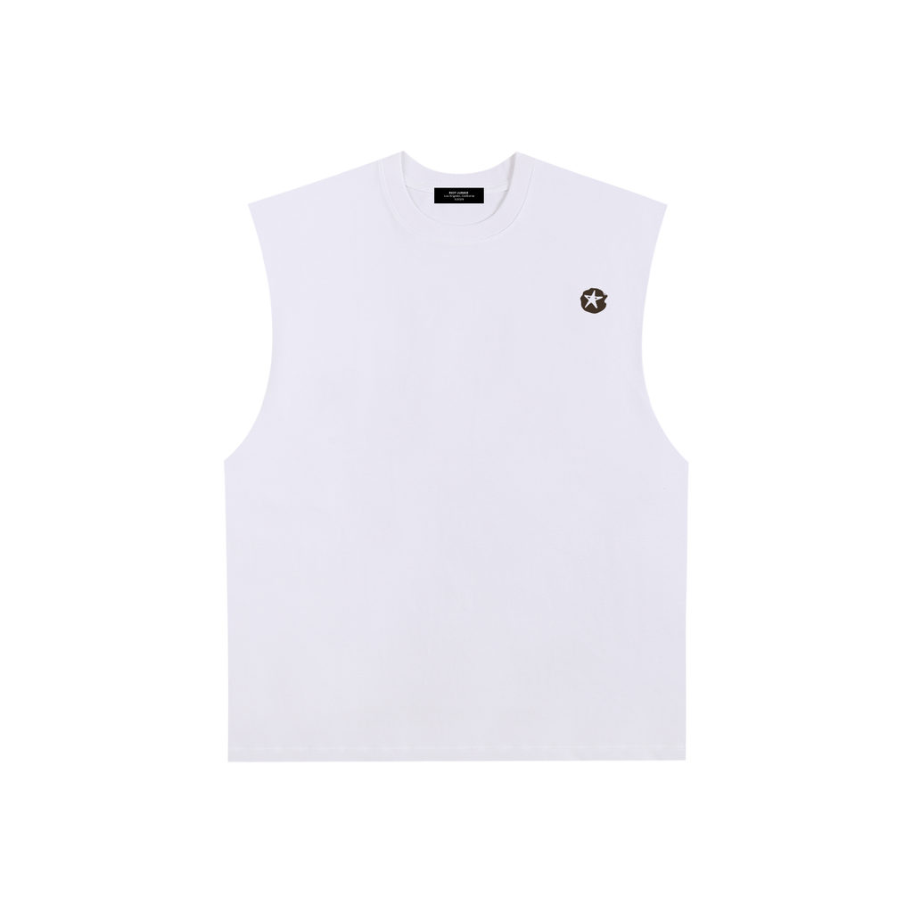 Raw Edge Cotton Tank Top