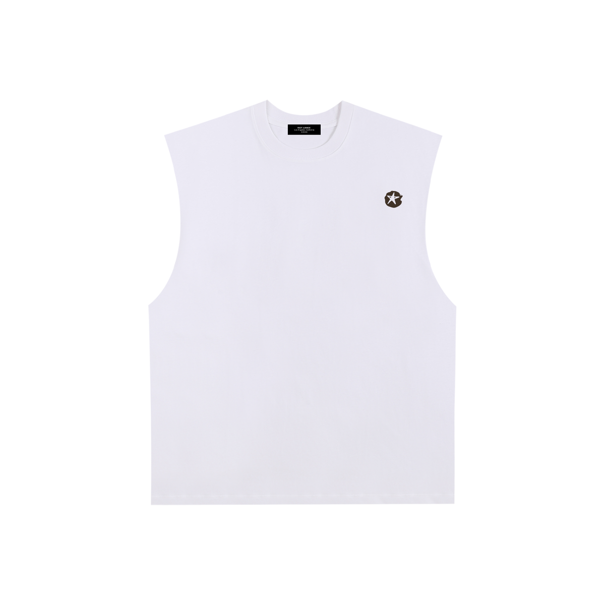 Raw Edge Cotton Tank Top