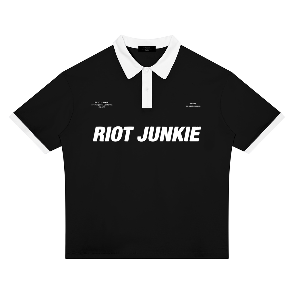 Unisex Color Block Polo Shirt