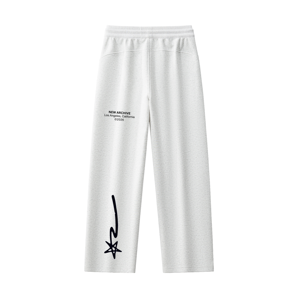 Essential Drawstring Straight-Leg Sweatpants
