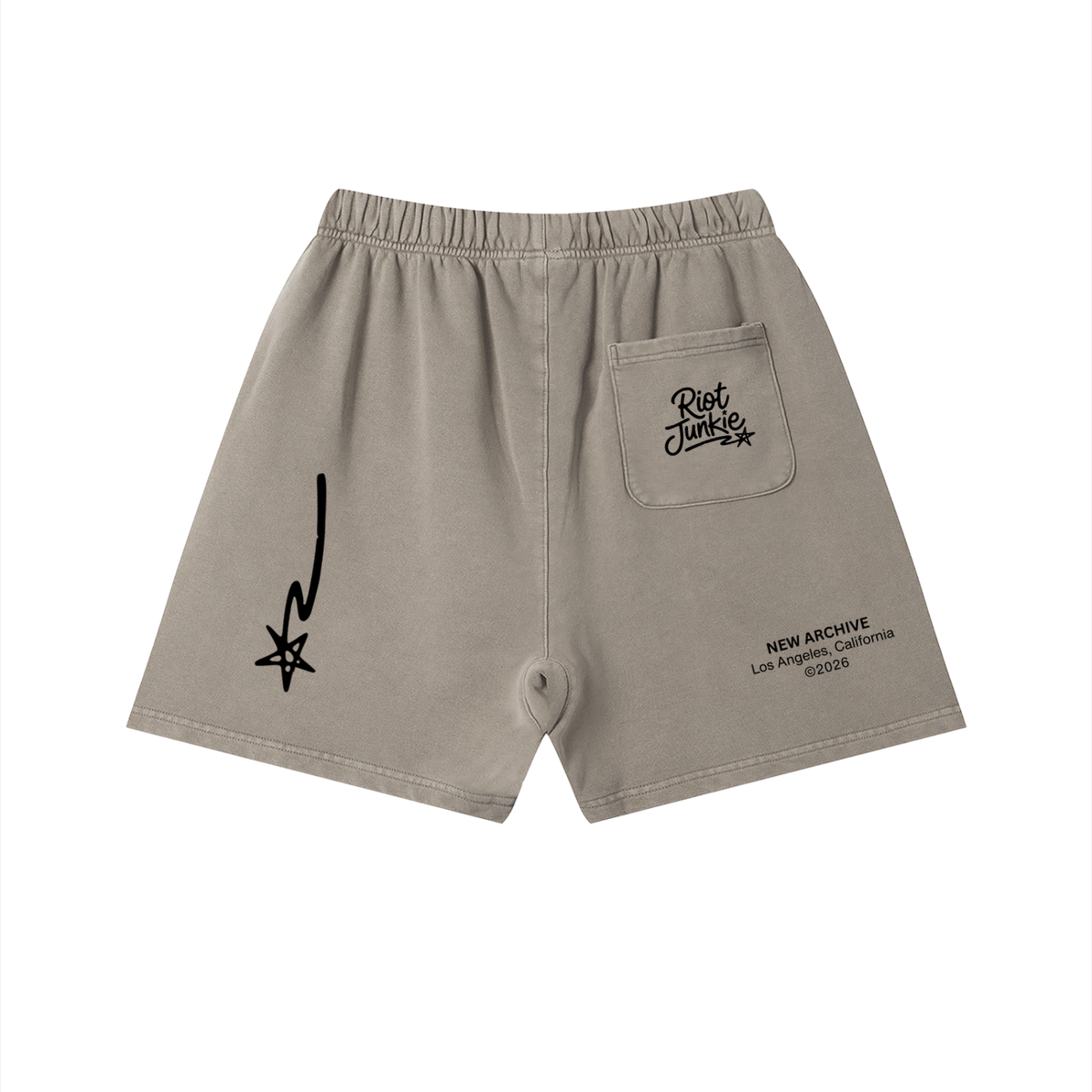 Unisex Vintage Wash Cotton Shorts
