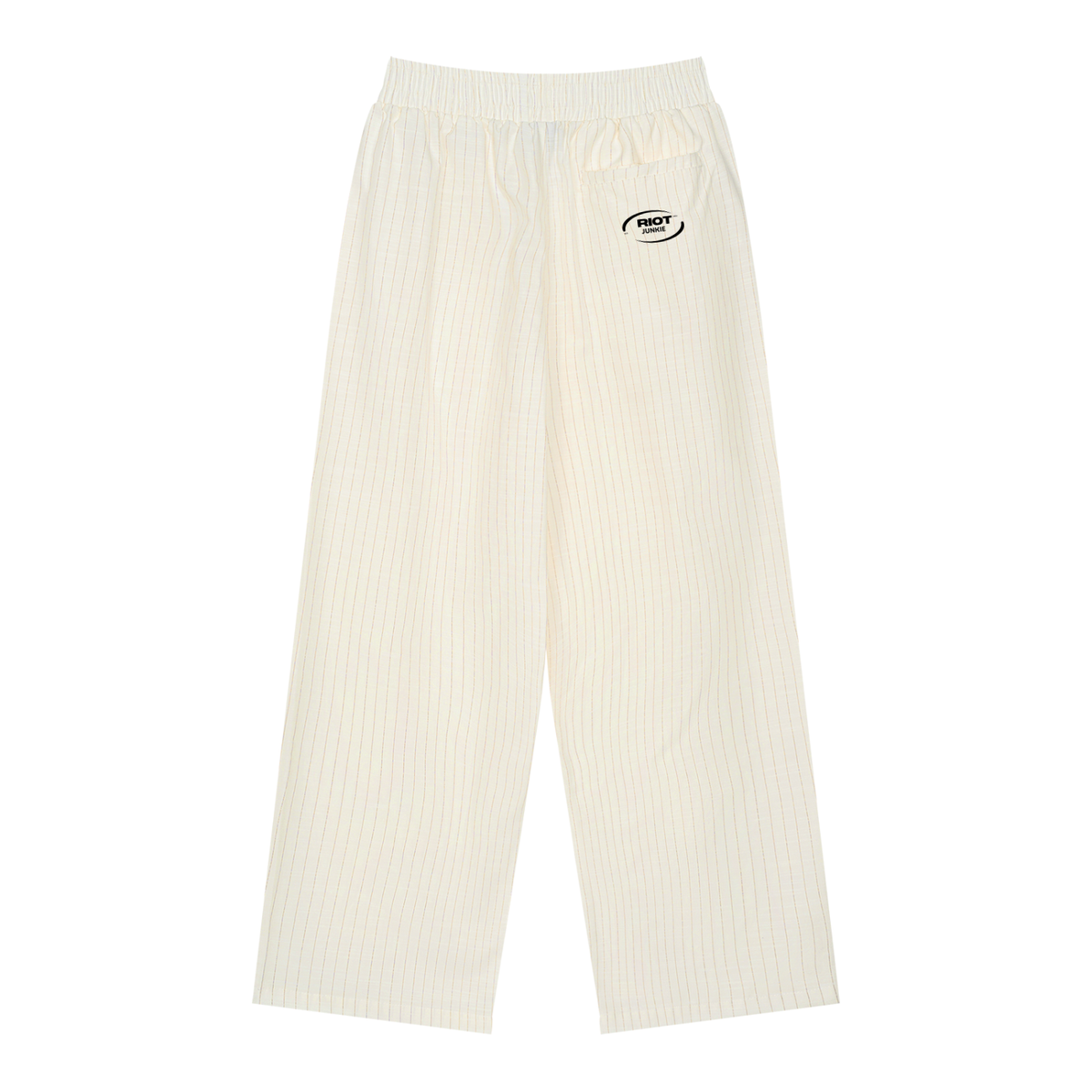 Unisex Striped Pleated Pants