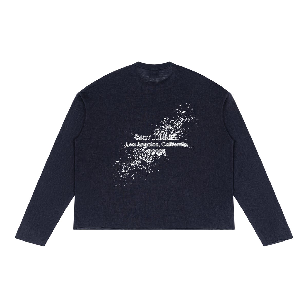 Unisex Raw Edge Long Sleeve T-Shirt