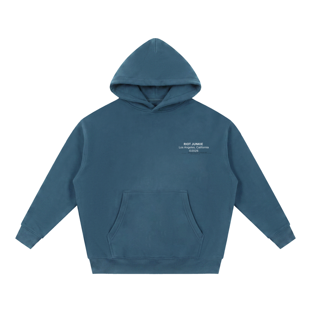 Essential Oversized Boxy Fit Fleece Hoodie