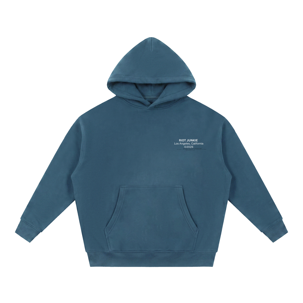 Essential Oversized Boxy Fit Fleece Hoodie