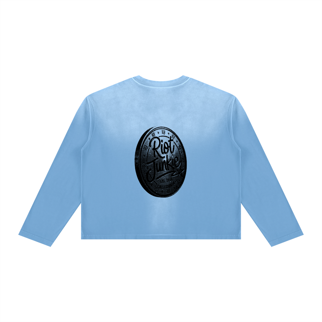Unisex Sunfade Boxy Long Sleeve T-Shirt