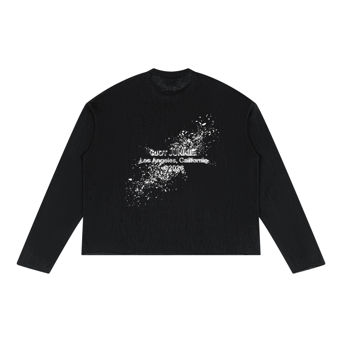 Unisex Raw Edge Long Sleeve T-Shirt